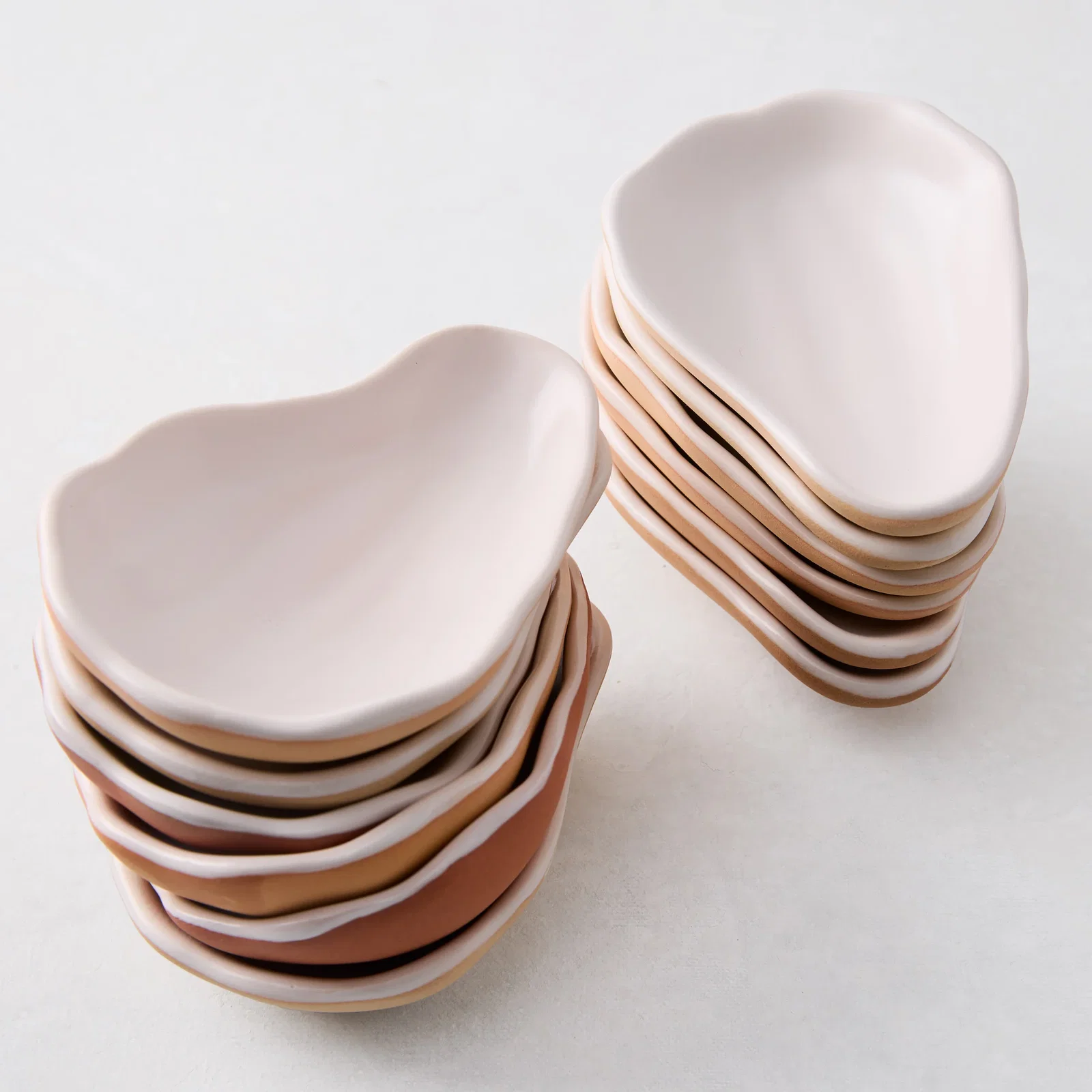 Image of Ceramic Oyster Shells, Set of 12