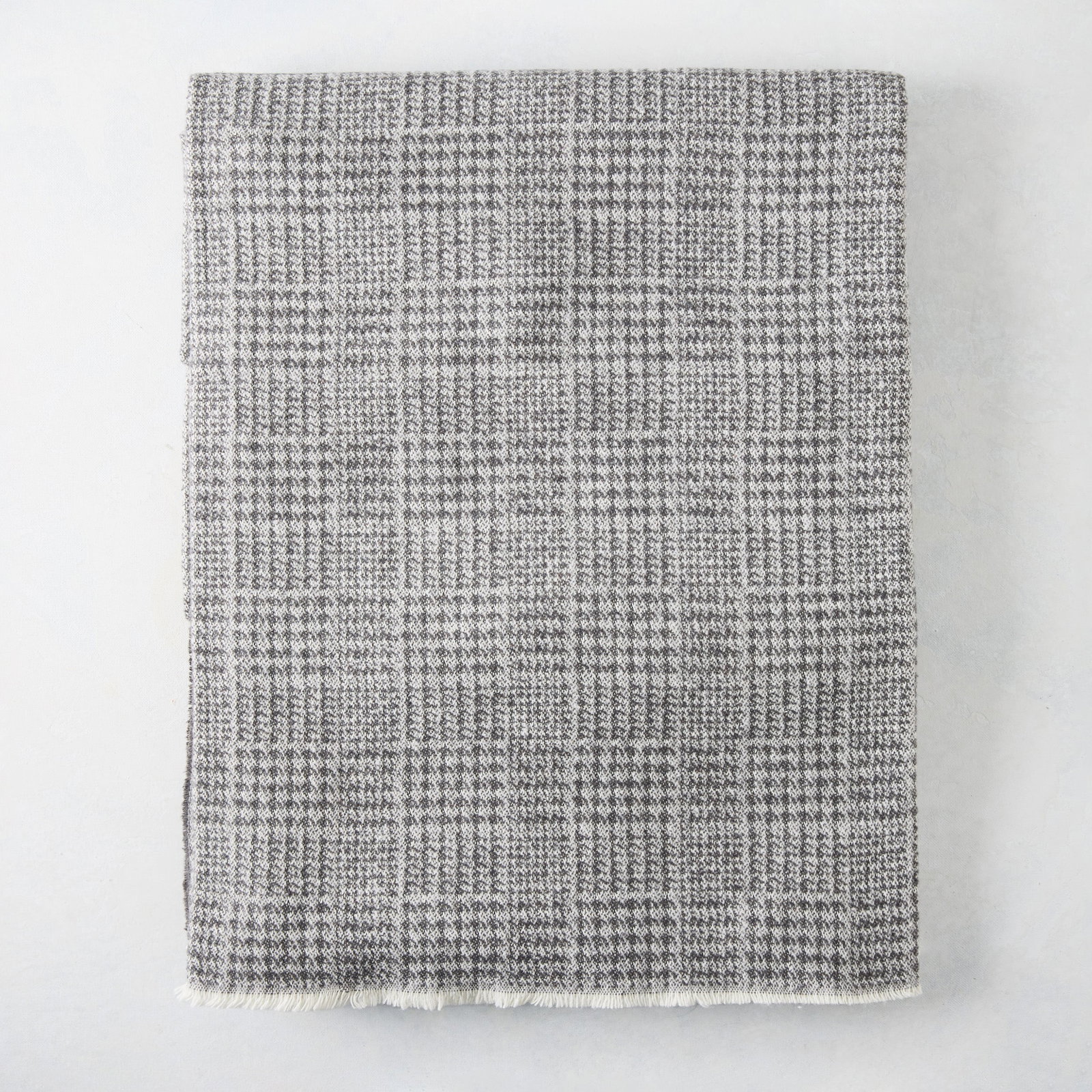 Image of Charcoal Grey Sutton Houndstooth Throw Blanket