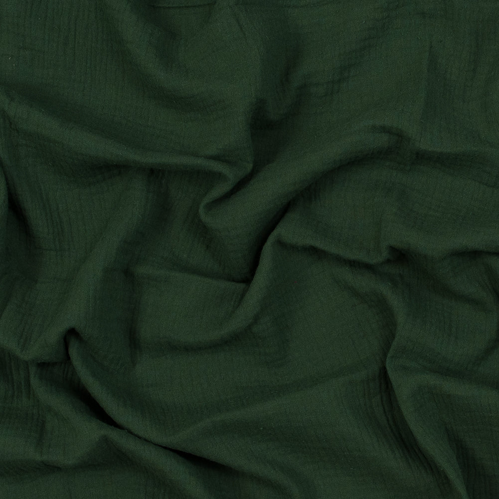 Image of Double Cotton Gauze - Hunter Green - Talamanca Collection
