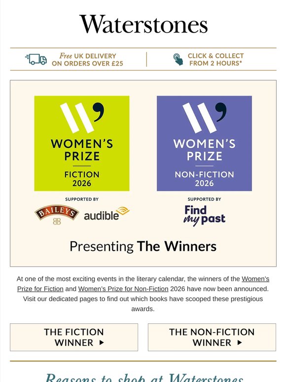The Women's Prize 2026 Winners