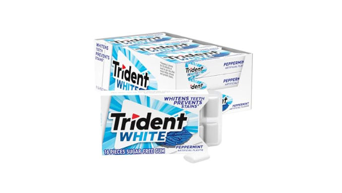Trident White Peppermint Sugar-Free Chewing Gum