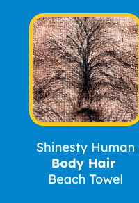 Shinesty Human Body Hair Beach Towel