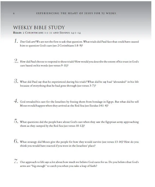 Experiencing the Heart of Jesus for 52 Weeks