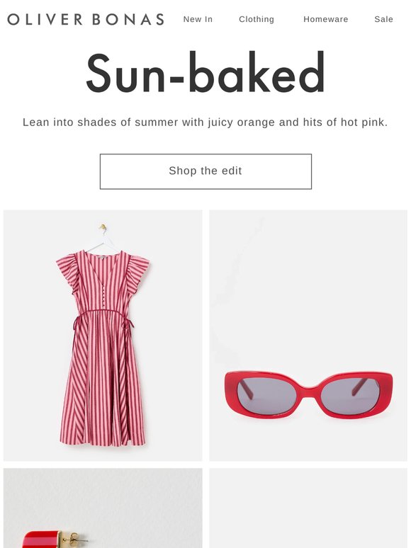 Orange & pink | This season’s shades