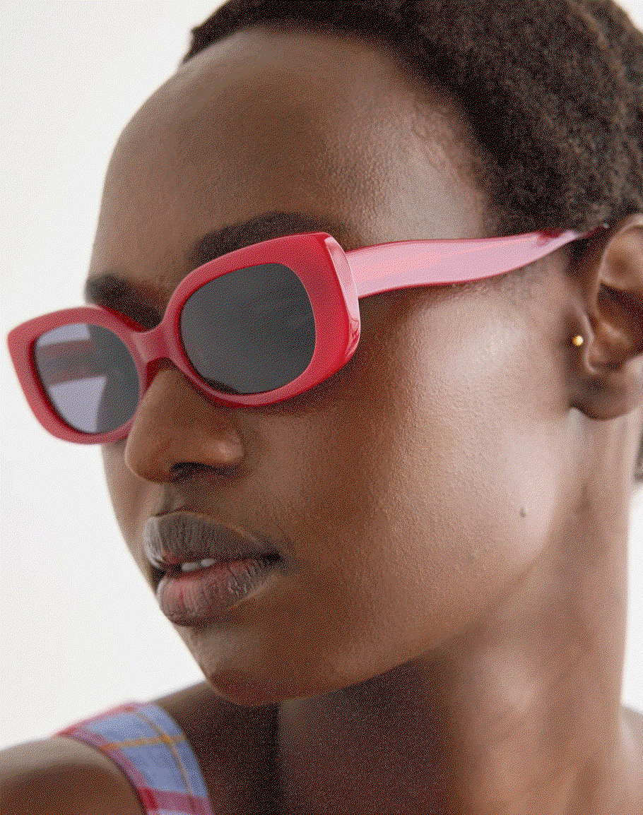 Red Oval Acetate Sunglasses