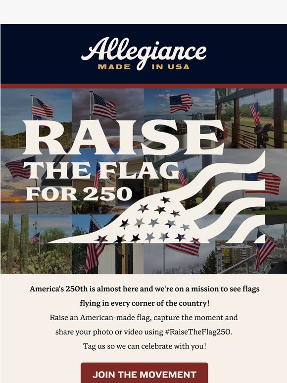 Announcing Raise The Flag For 250