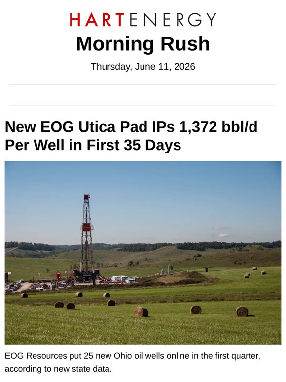 New EOG Utica Pad IPs 1,372 bbl/d Per Well in First 35 Days; The World Wants American Energy, Expertise—Can the US Overcome Its Obstacles?