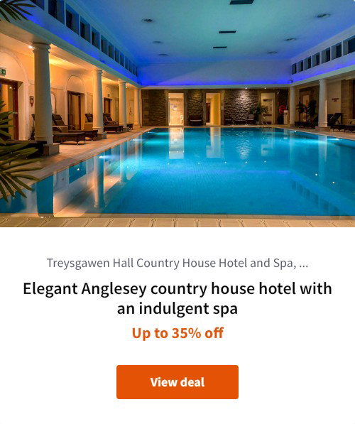 Elegant Anglesey country house hotel with an indulgent spa