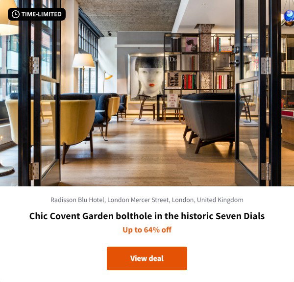 Chic Covent Garden bolthole in the historic Seven Dials