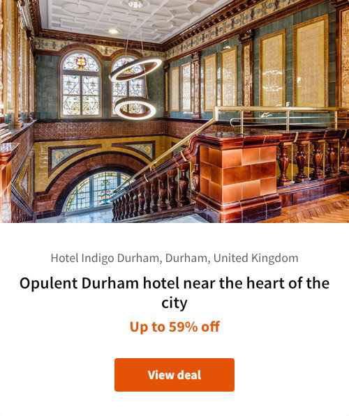 Opulent Durham hotel near the heart of the city