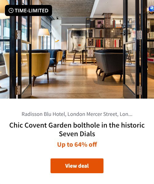 Chic Covent Garden bolthole in the historic Seven Dials