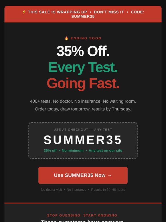 ⚡ This sale is wrapping up — 35% off ends soon