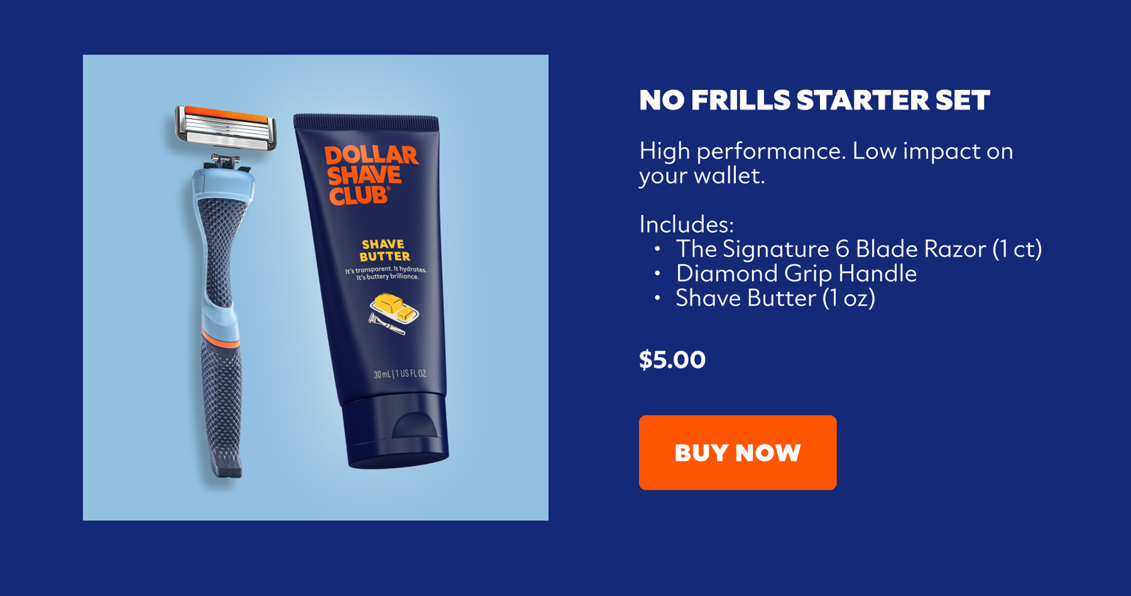 No frills starter set