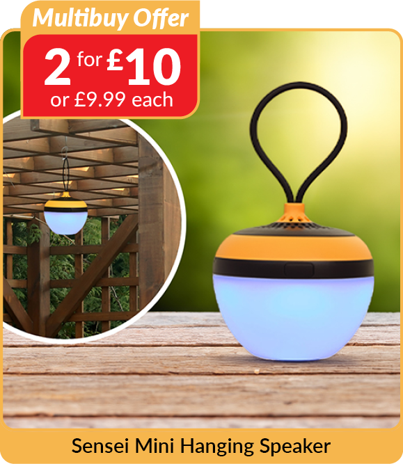 Mini Hanging speaker. Multibuy offer - 2 for £10 or £9.99 each