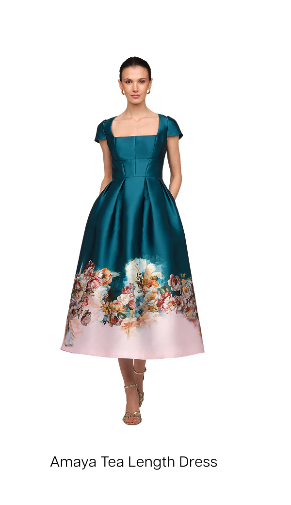 Amaya Tea Length Dress 