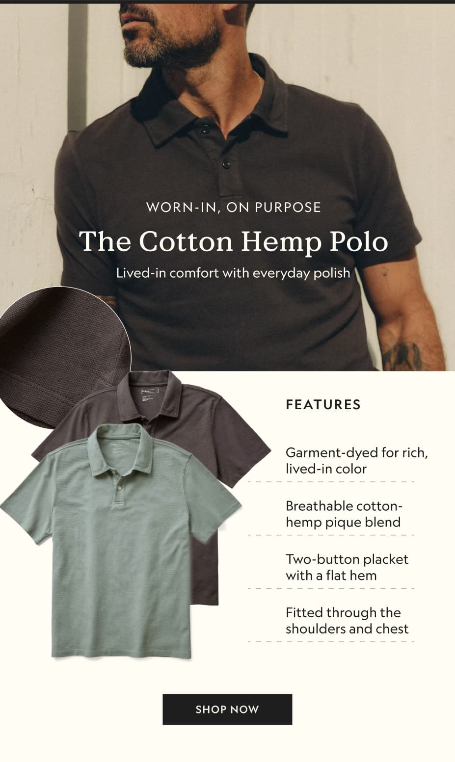 The Cotton Hemp Polo