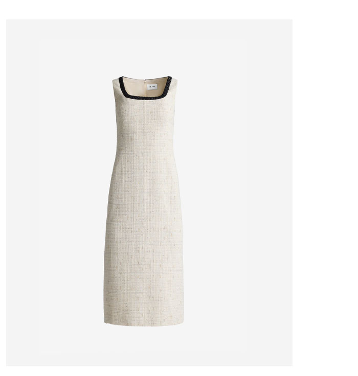 Camille Dress In Cannes Tweed