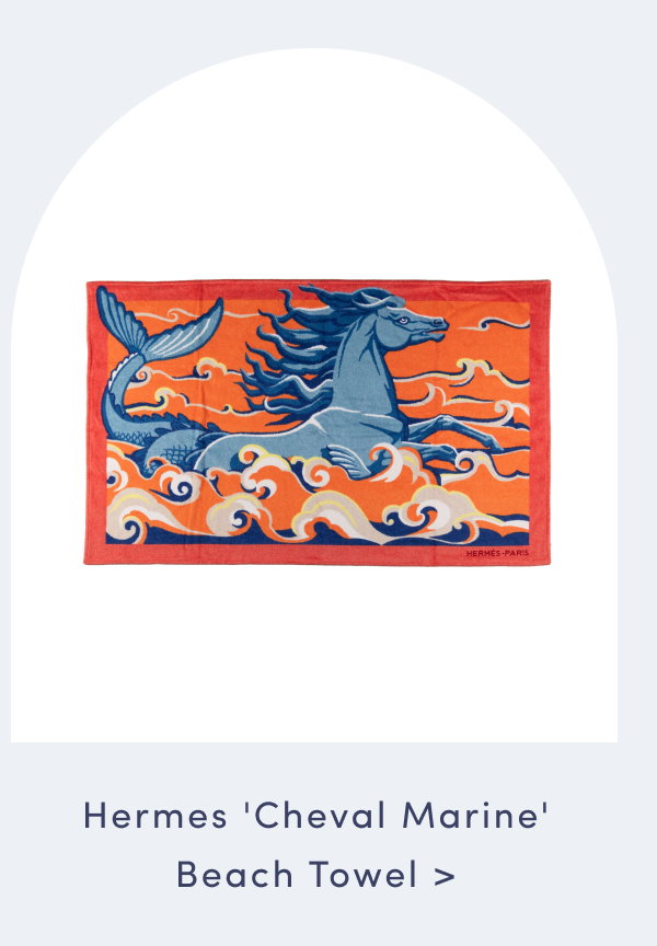 Hermes Grand Fonds Blue Beach Sarong