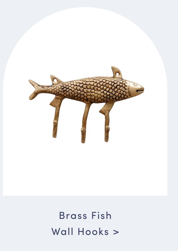 Brass Fish Wall Hooks