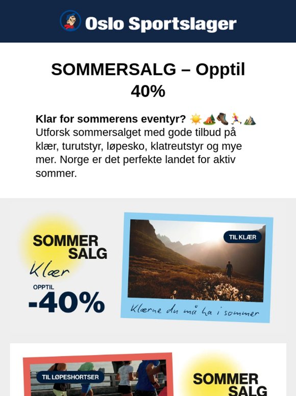 Sommersalg ☀️ opptil -40%