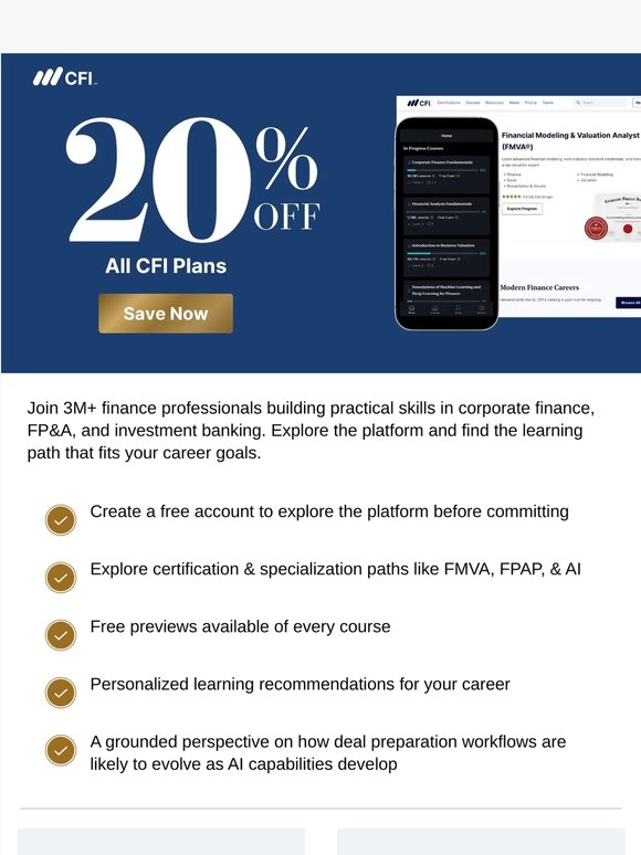 20% Off the Modeling, Valuation, and Forecasting Skills Hiring Managers Look For.