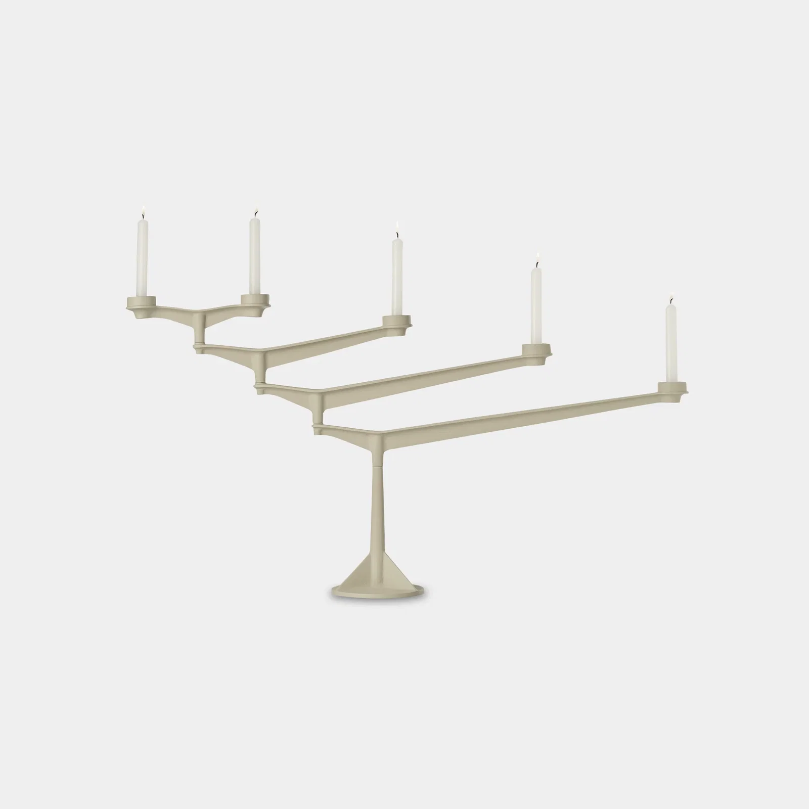 Image of Spin Large Candelabra Putty | Matt Putty Cast Iron