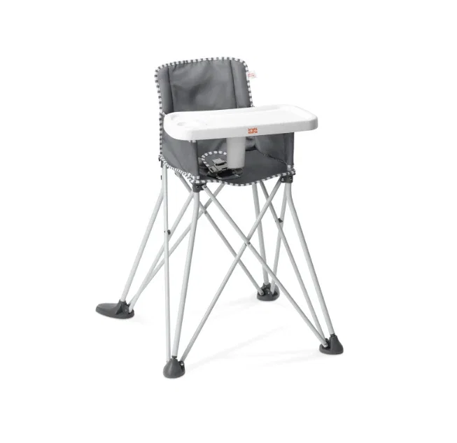 Image of Bright Starts Pop 'N Dine Portable High Chair, Grey