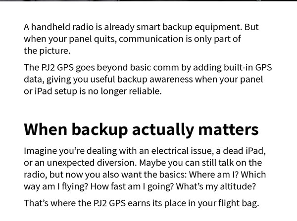 PJ2 GPS Radio