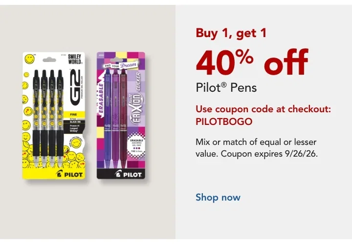 pilot B1G1 40% Off