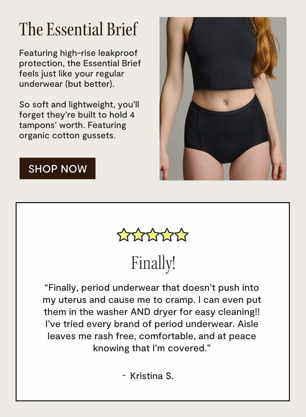 SHOP THE ESSENTIAL BRIEF