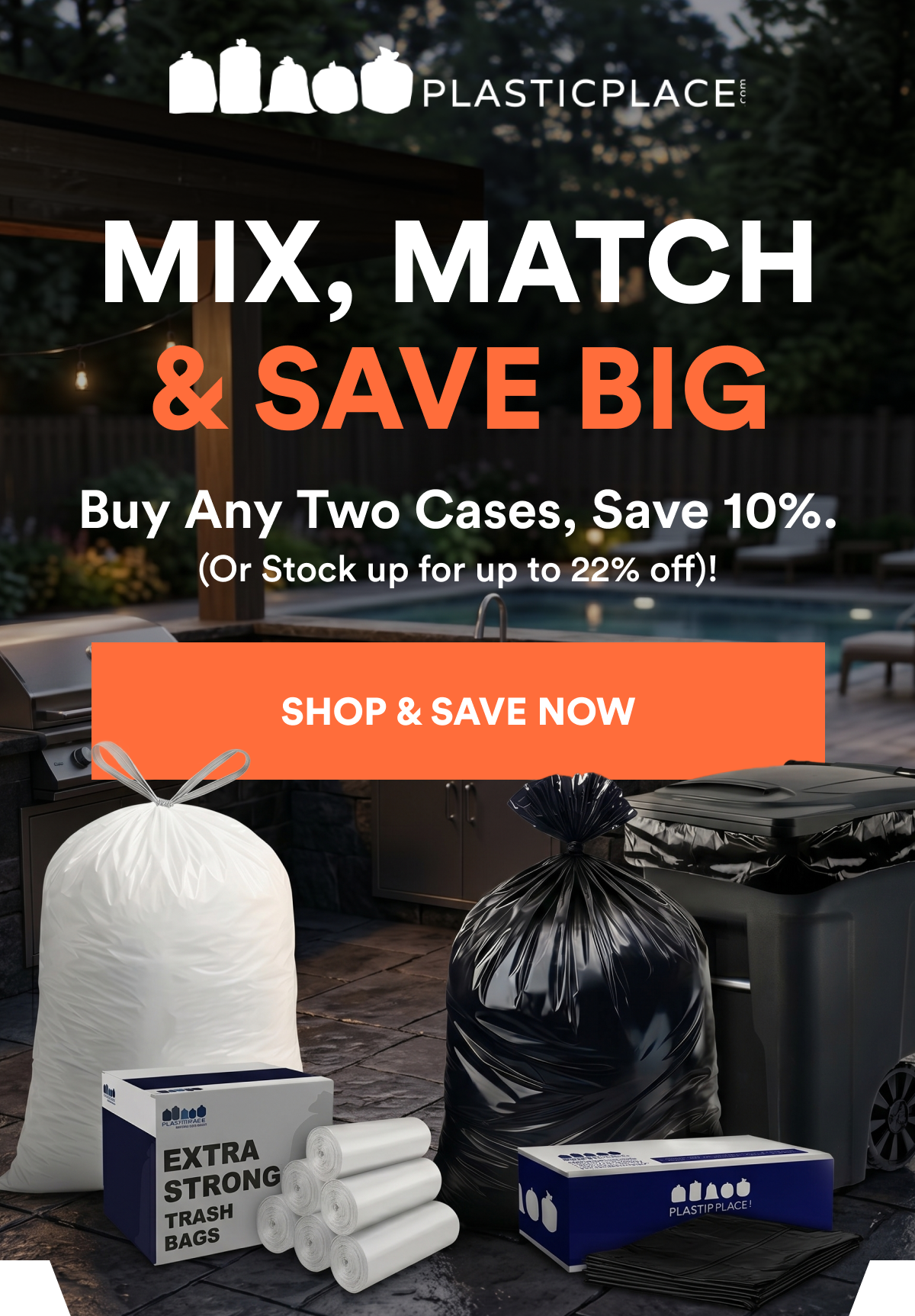 Mix, match & save big. Buy any two cases, save 10%. 