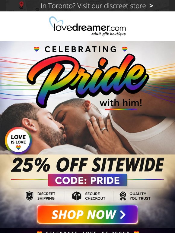 🌈 Celebrate Pride with 25% Off + FREE Lube!