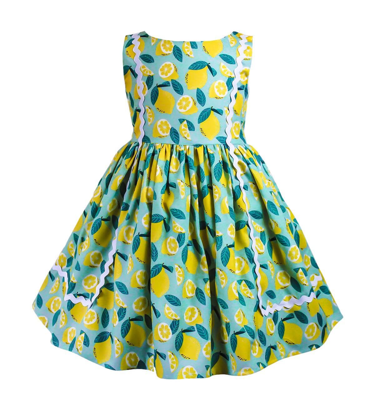 Image of Retro Lemon Baily Dress