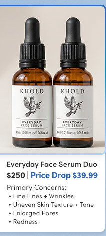 Khold | Everyday Face Serum Duo - $39.99