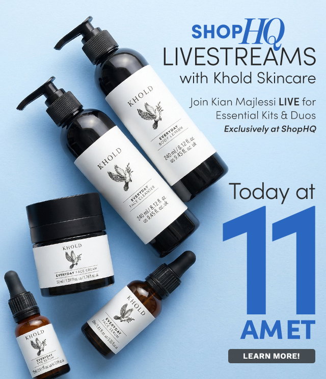 Khold Skincare Livestream - 11am ET | Join Kian Majlessi LIVE for Essential Kits & Duos – Exclusively at ShopHQ