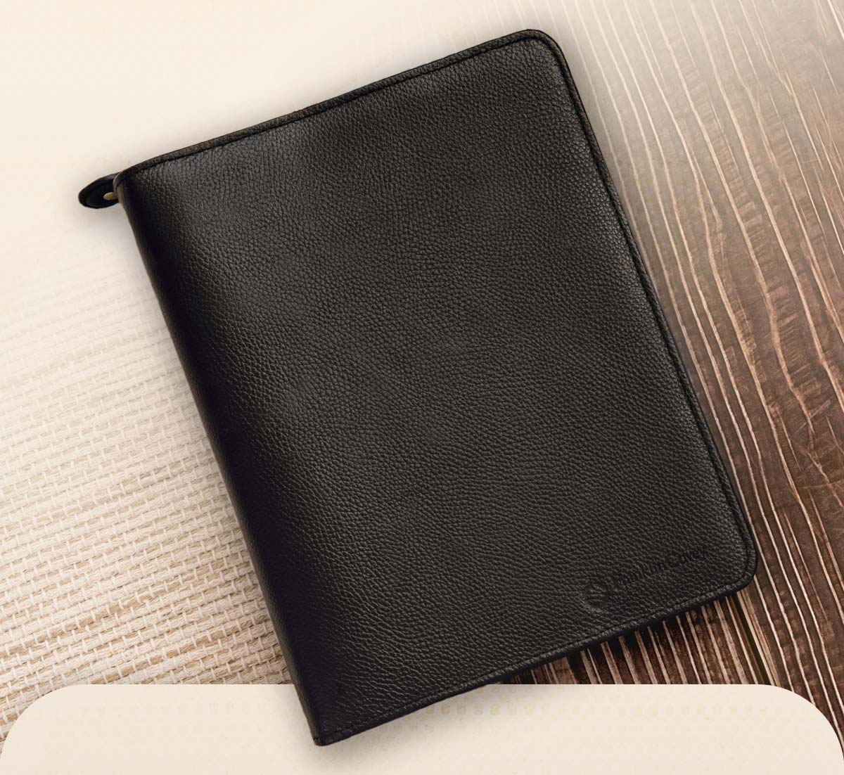 Leather Zipper Binder.
