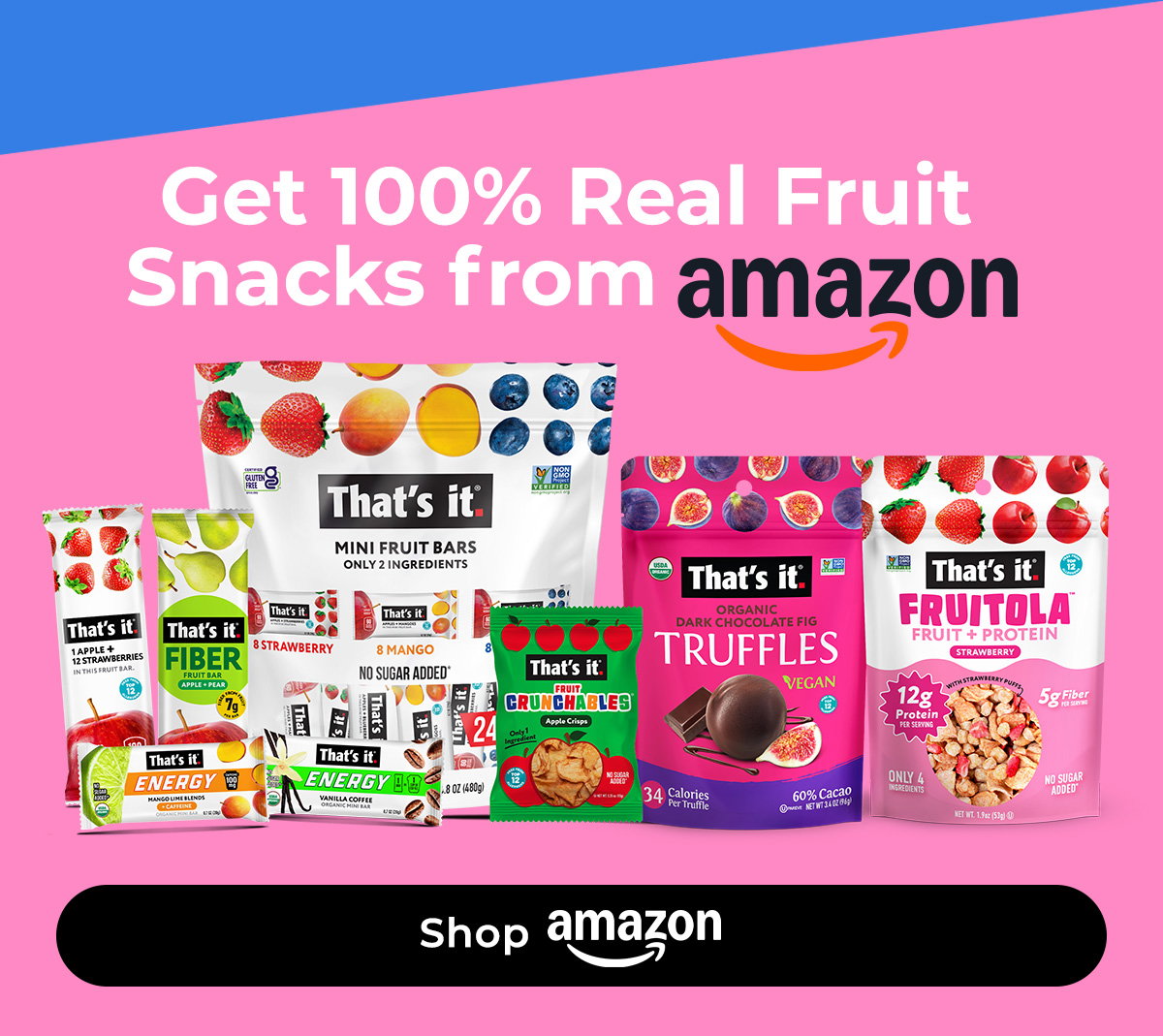 Get 100% Real Fruit Snacks from Amazon