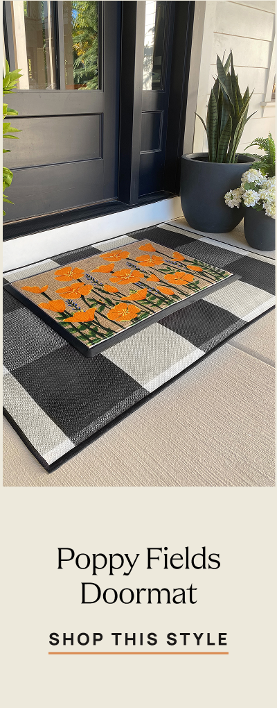 Poppy Fields Doormat