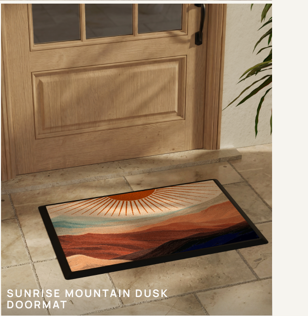 Sunrise Mountain Dusk Doormat