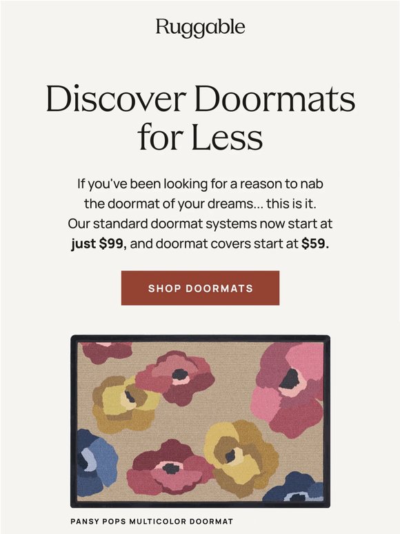 Welcome to a doormat price drop