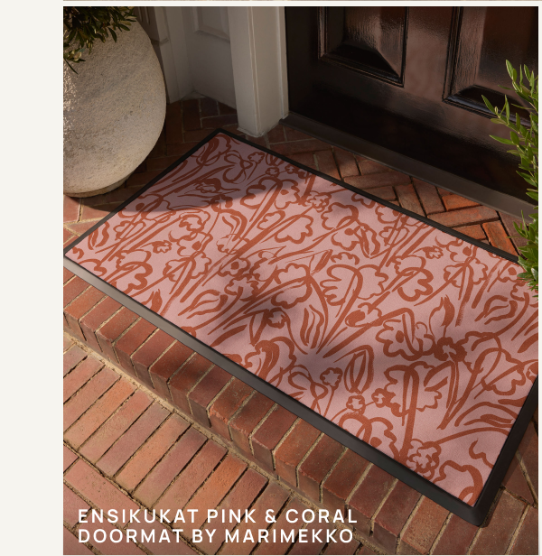 Ensikukat Pink & Coral Large Doormat