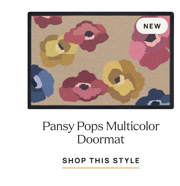 Pansy Pops Multicolor Doormat