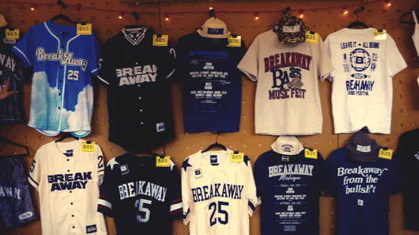 Shop official Breakaway merchandise or secure your ticket before the weekend begins.
