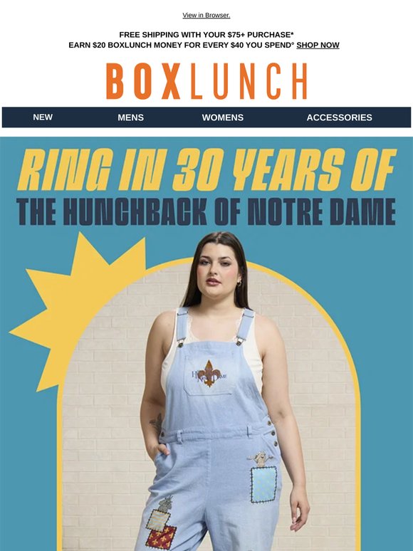 Go topsy turvy with our Hunchback of Notre Dame collection