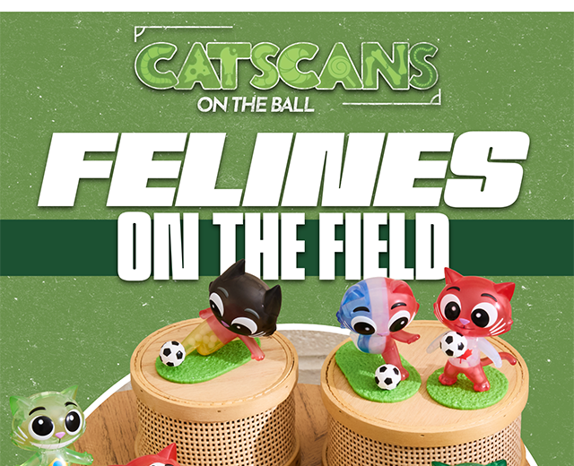 Kaleidos Catscans On the Ball. Felines On the Field. Shop Toys and Collectibles