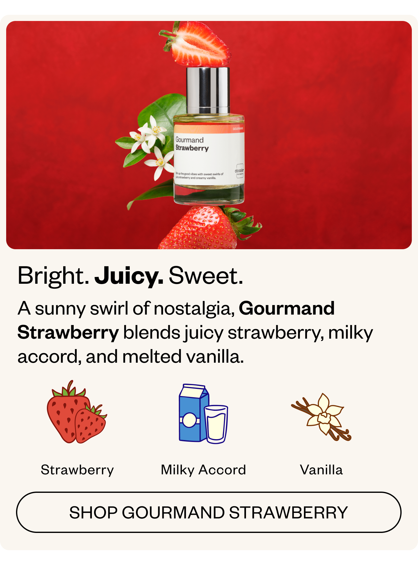 Gourmand Strawberry- Inspired by Juliette Has a Gun's Miami Shake