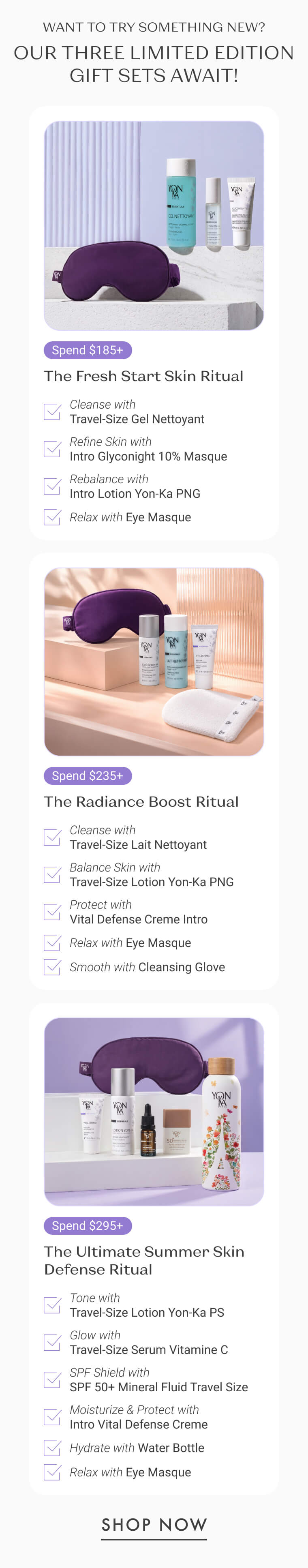 Our Three Limited Edition Gift Sets Await! 1