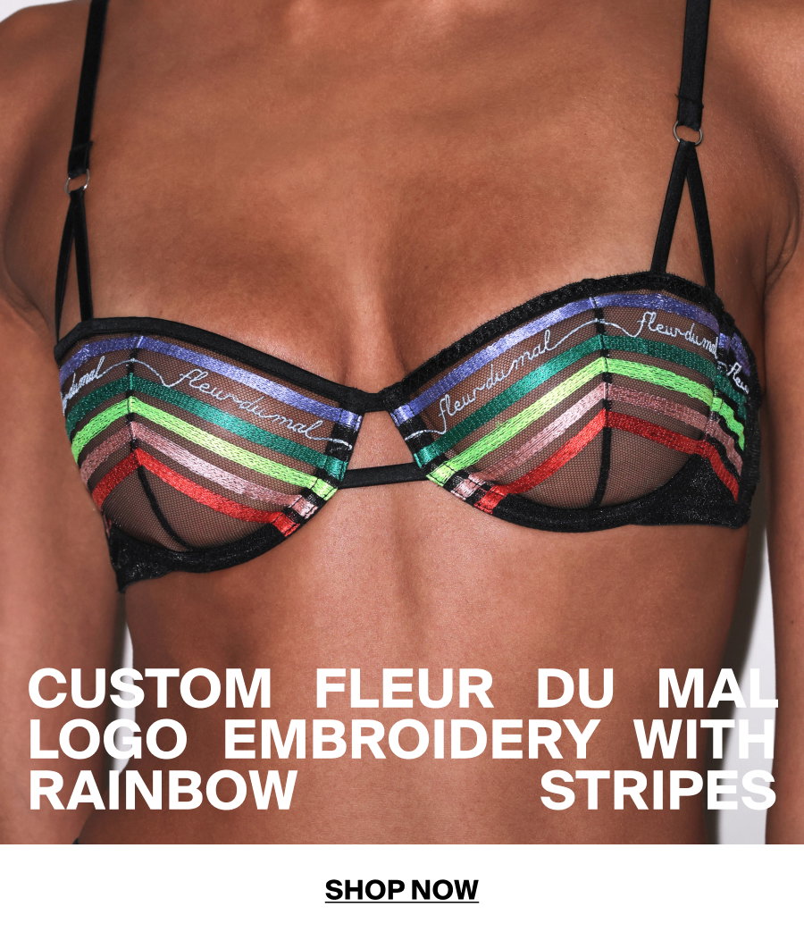 Fleur Stripe Balconette Bra