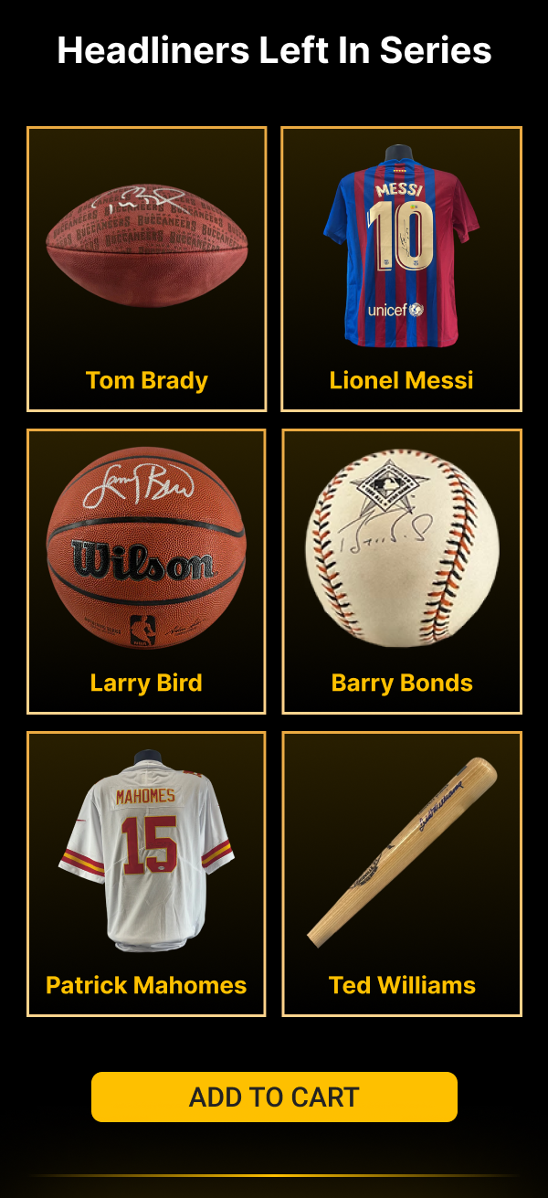 This specialty series features only alternate and throwback authentic helmets signed by football stars and legends.