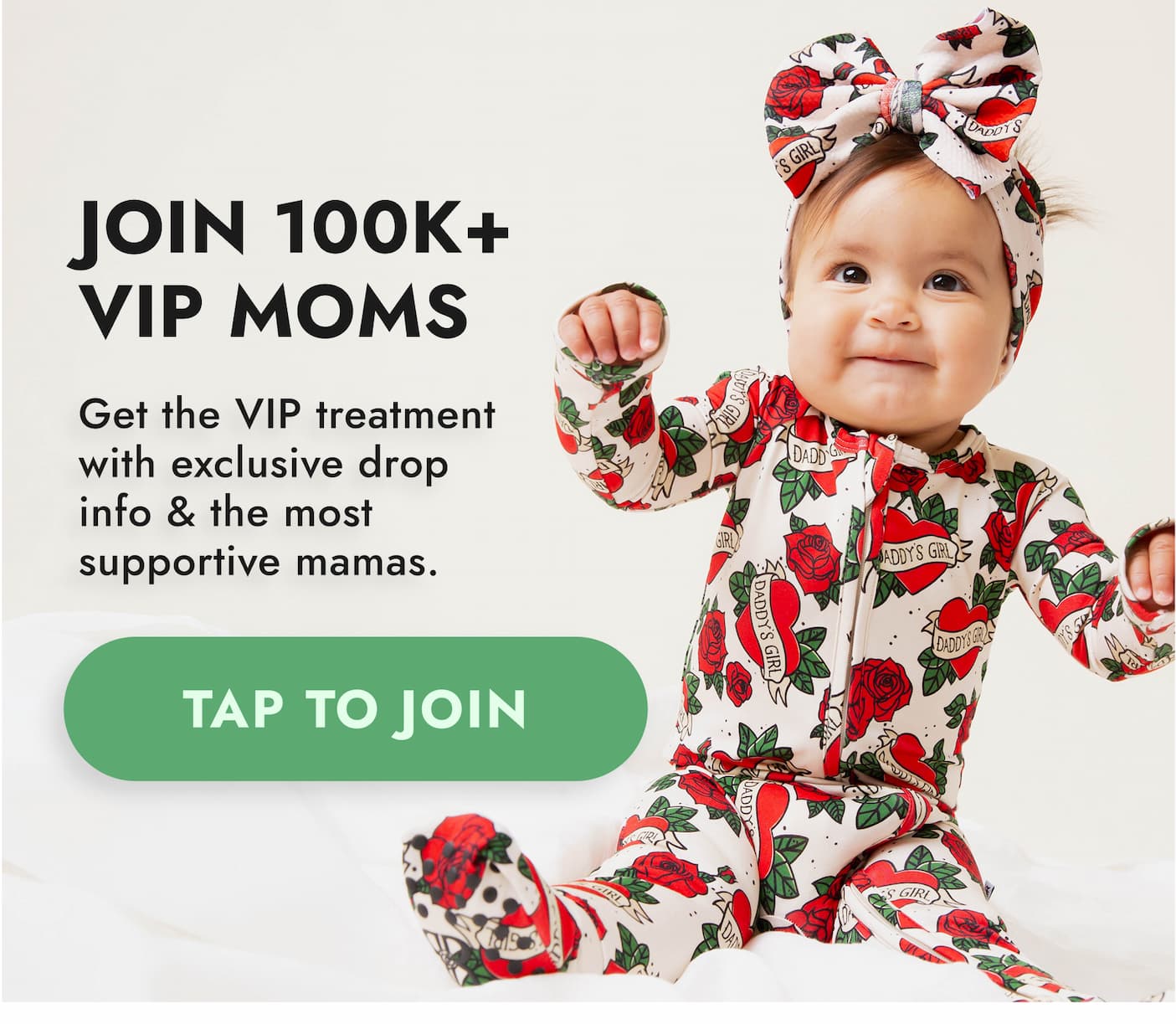 Get the VIP treatment: exclusive drop info & the most supportive mamas can be found in our VIP FB Group.